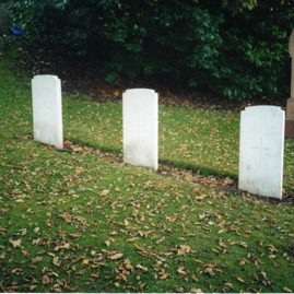 Graves of three Br. Honduran Timber Corps members who died in East Lothian. Whittingehame church.jpg